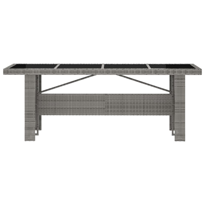 Set Mobilier De Exterior Cu Perne, 11 Piese, Gri, Poliratan
