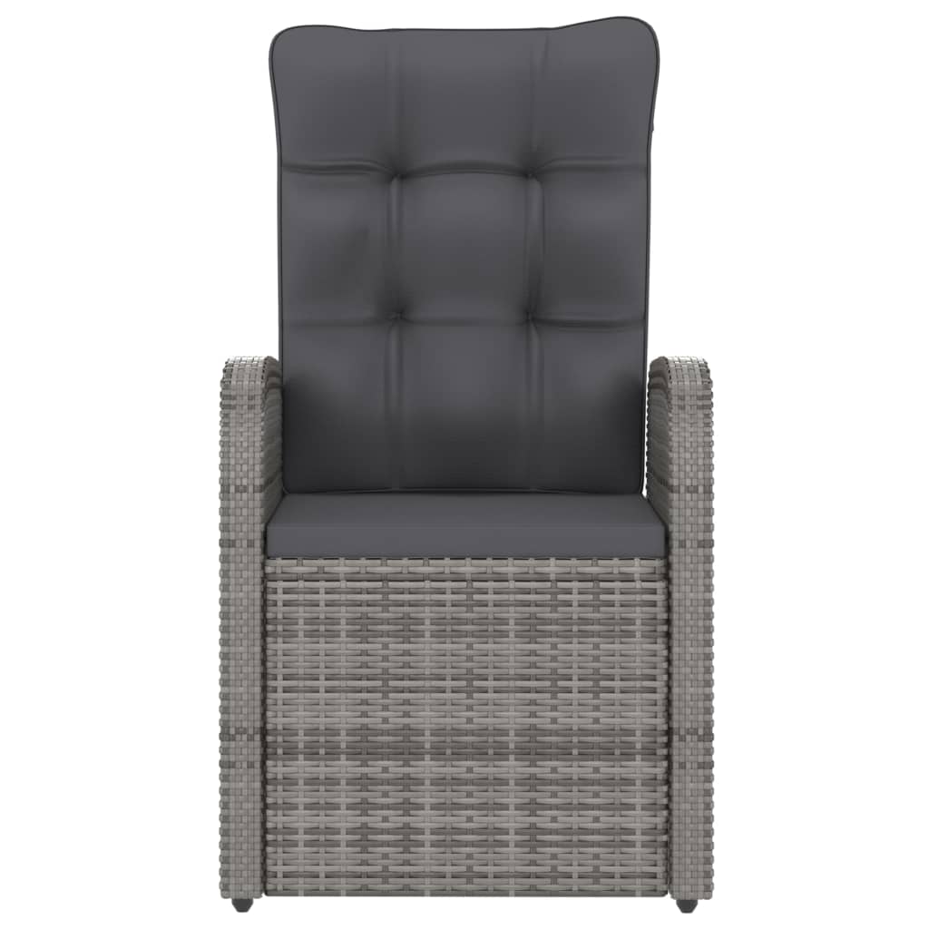 Set Mobilier De Exterior Cu Perne, 11 Piese, Gri, Poliratan