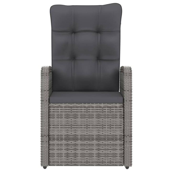 Set Mobilier De Exterior Cu Perne, 11 Piese, Gri, Poliratan