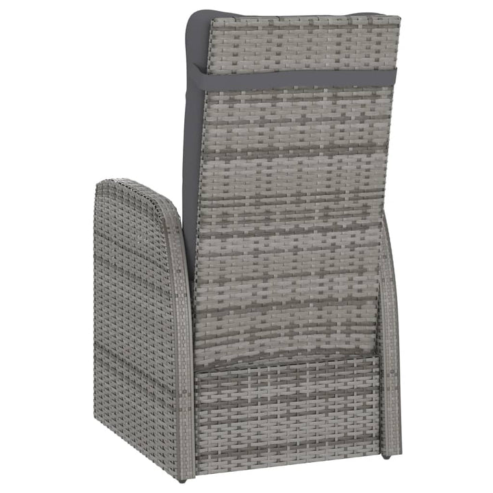 Set Mobilier De Exterior Cu Perne, 11 Piese, Gri, Poliratan