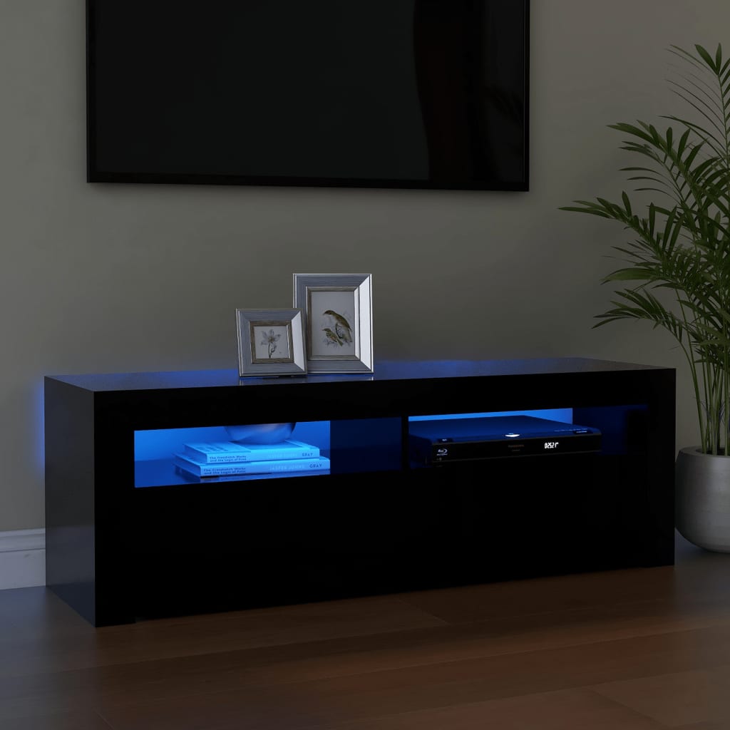 Dulap Tv Cu Led 120X35X40 Cm Lemn Prelucrat
