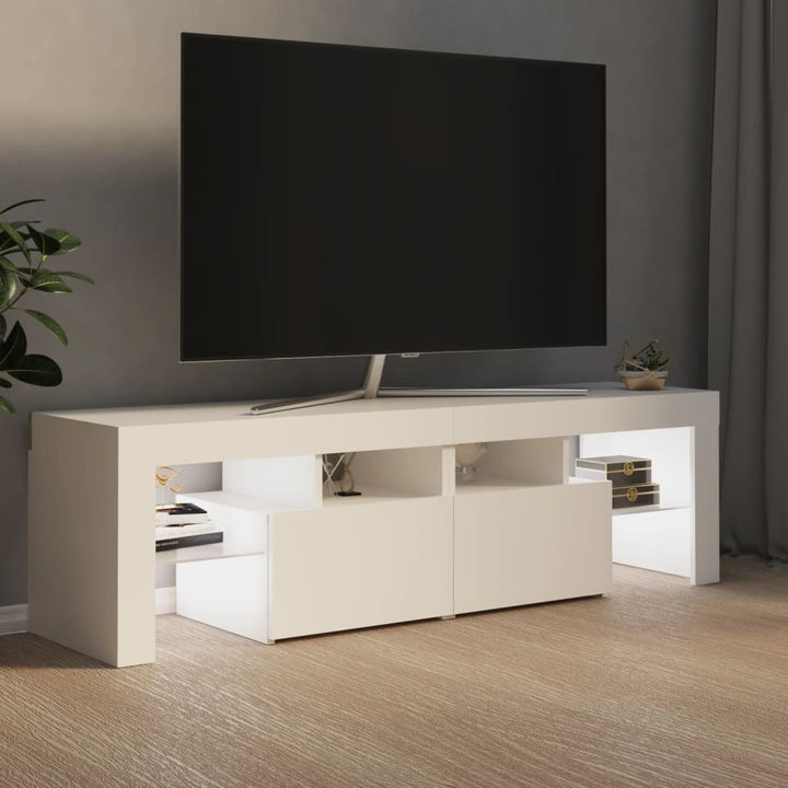Comodă Tv Cu Lumini Led, , 140X36,5X40 Cm