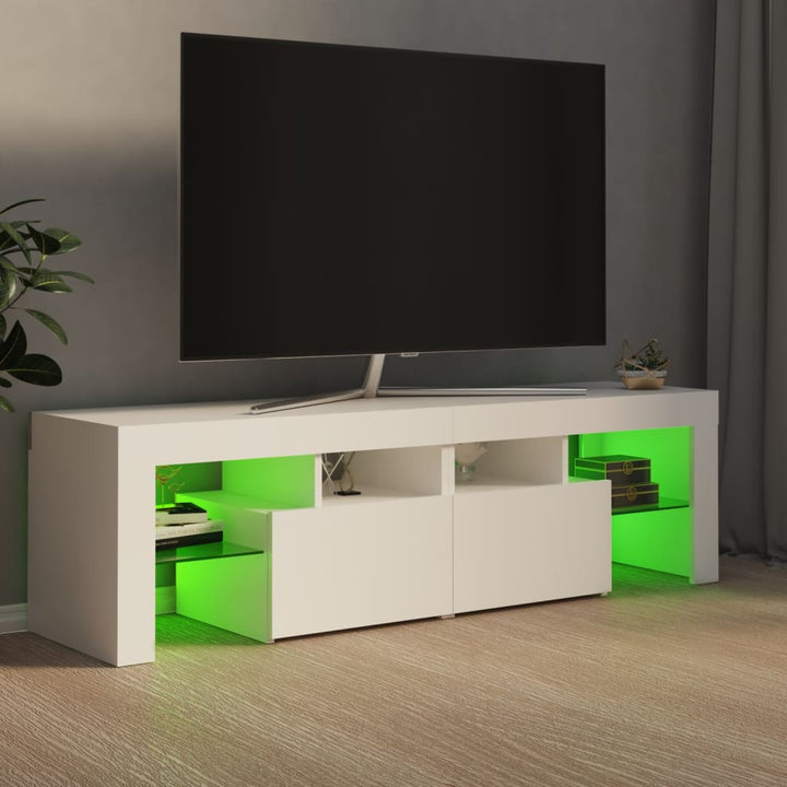 Comodă Tv Cu Lumini Led, , 140X36,5X40 Cm