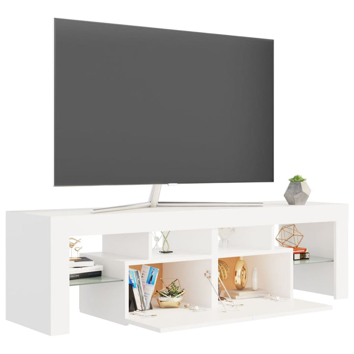 Comodă Tv Cu Lumini Led, , 140X36,5X40 Cm