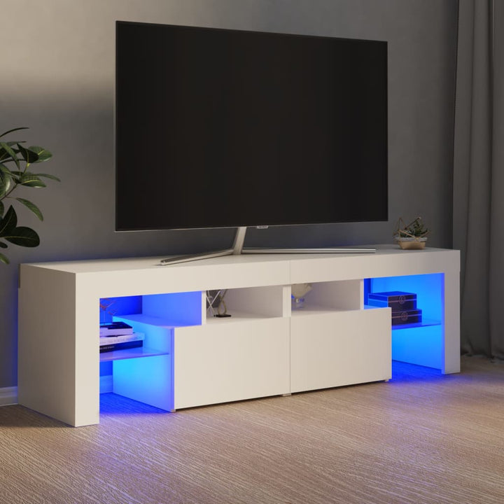 Comodă Tv Cu Lumini Led, , 140X36,5X40 Cm