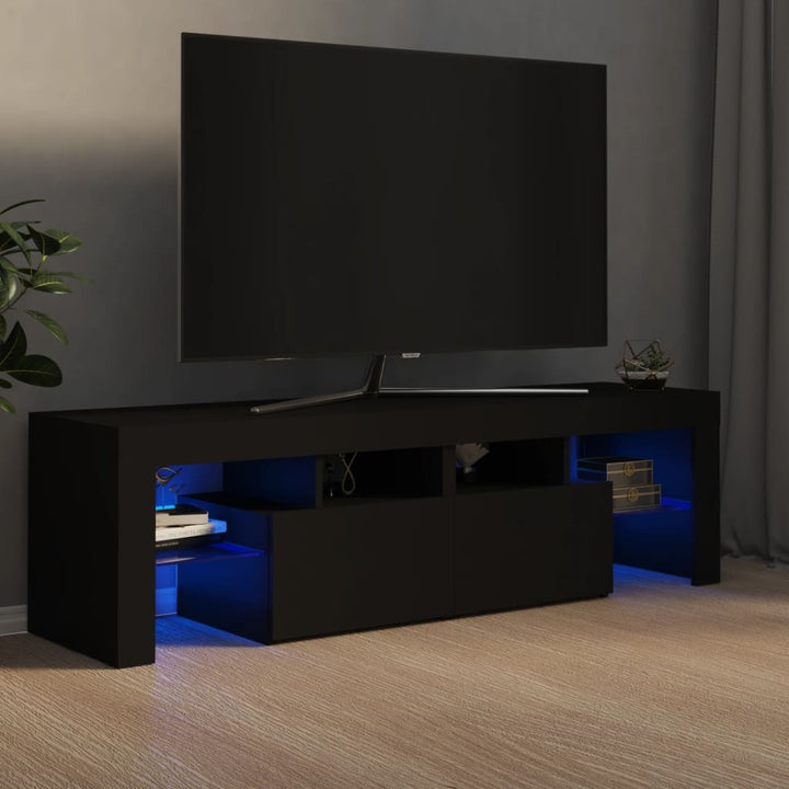 Comodă Tv Cu Lumini Led, , 140X36,5X40 Cm
