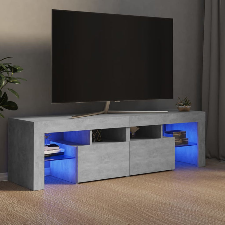 Comodă Tv Cu Lumini Led, , 140X36,5X40 Cm