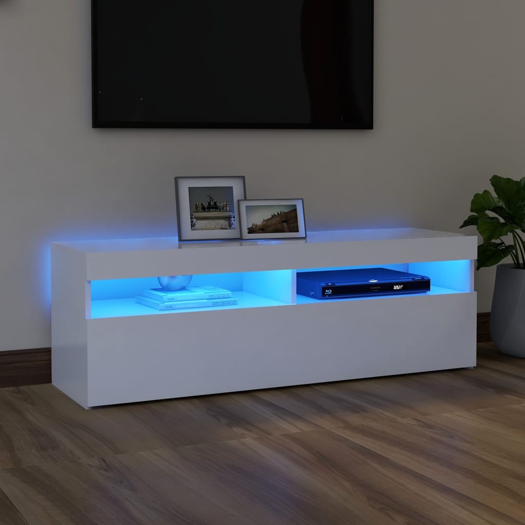 Dulap Tv Cu Led 120X35X40 Cm Lemn Prelucrat