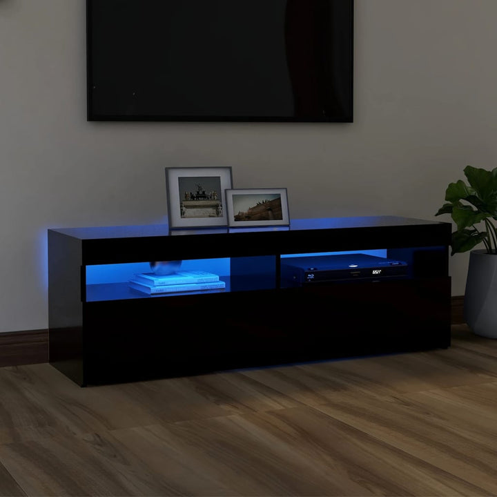 Dulap Tv Cu Led 120X35X40 Cm Lemn Prelucrat