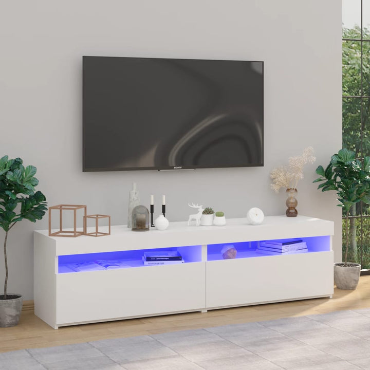 Dulap Tv Cu Led 120X35X40 Cm Lemn Prelucrat