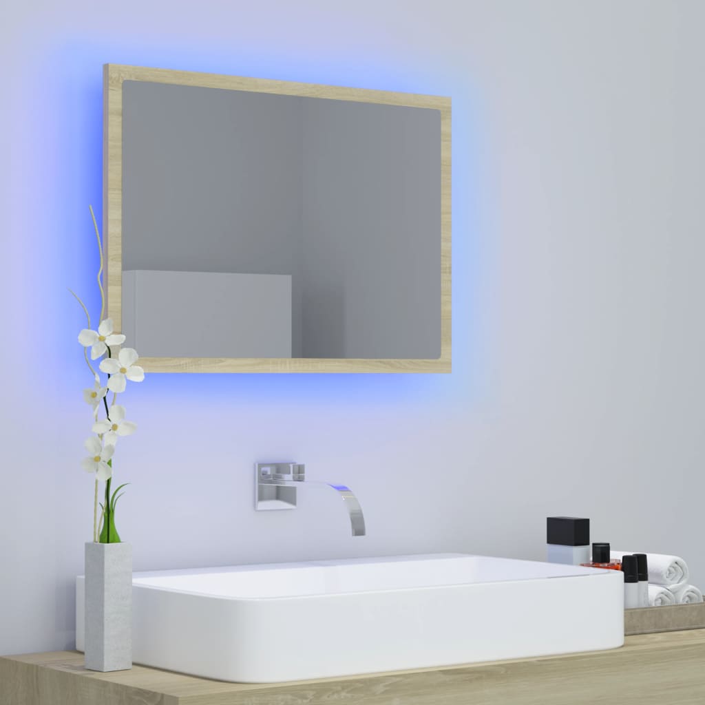 Oglindă De Baie Cu Led, , 60X8,5X37 Cm, Acril