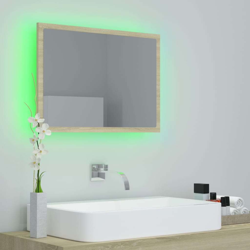 Oglindă De Baie Cu Led, , 60X8,5X37 Cm, Acril