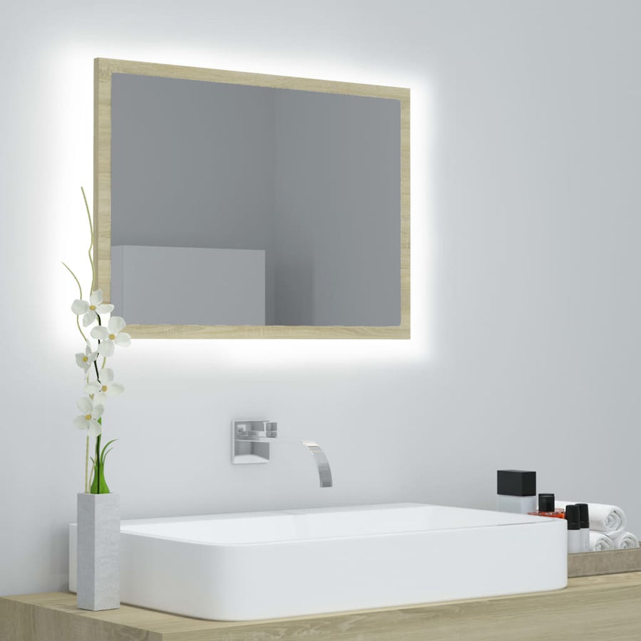 Oglindă De Baie Cu Led, , 60X8,5X37 Cm, Acril