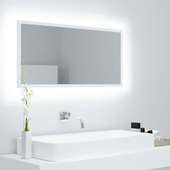 Oglindă De Baie Cu Led, , 90X8,5X37 Cm, Acril