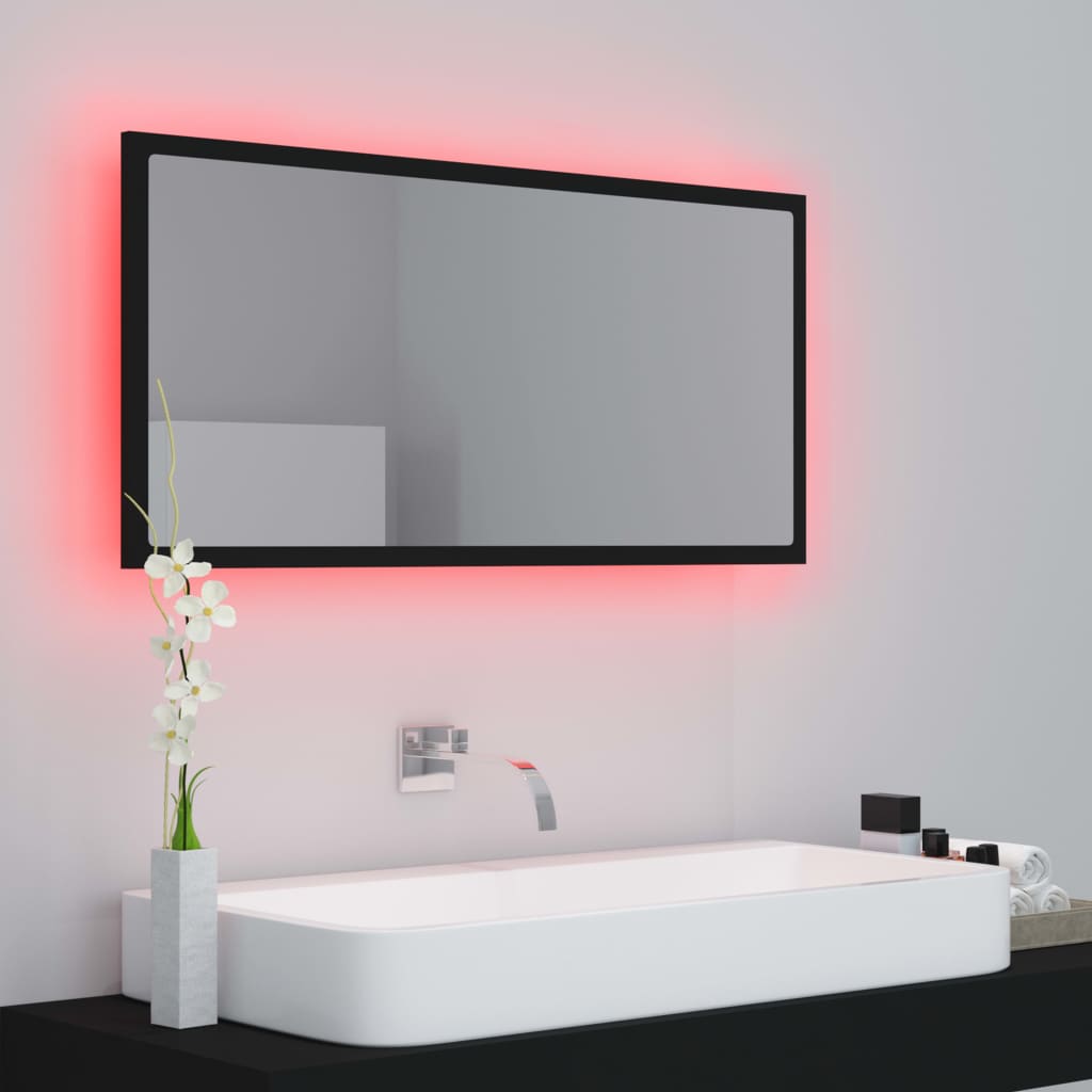 Oglindă De Baie Cu Led, , 90X8,5X37 Cm, Acril