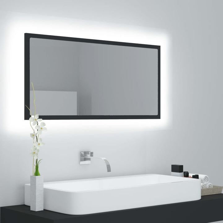 Oglindă De Baie Cu Led, , 90X8,5X37 Cm, Acril