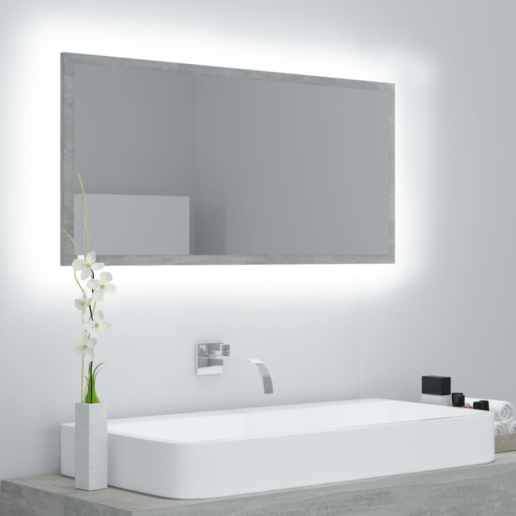 Oglindă De Baie Cu Led, , 90X8,5X37 Cm, Acril