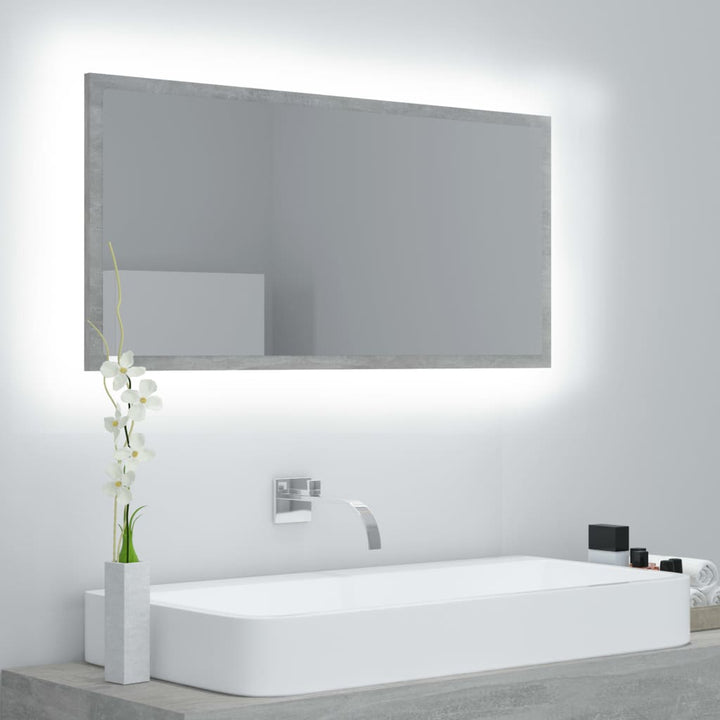 Oglindă De Baie Cu Led, , 90X8,5X37 Cm, Acril