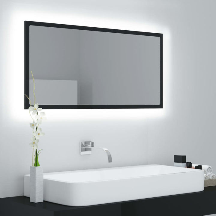 Oglindă De Baie Cu Led, , 90X8,5X37 Cm, Acril