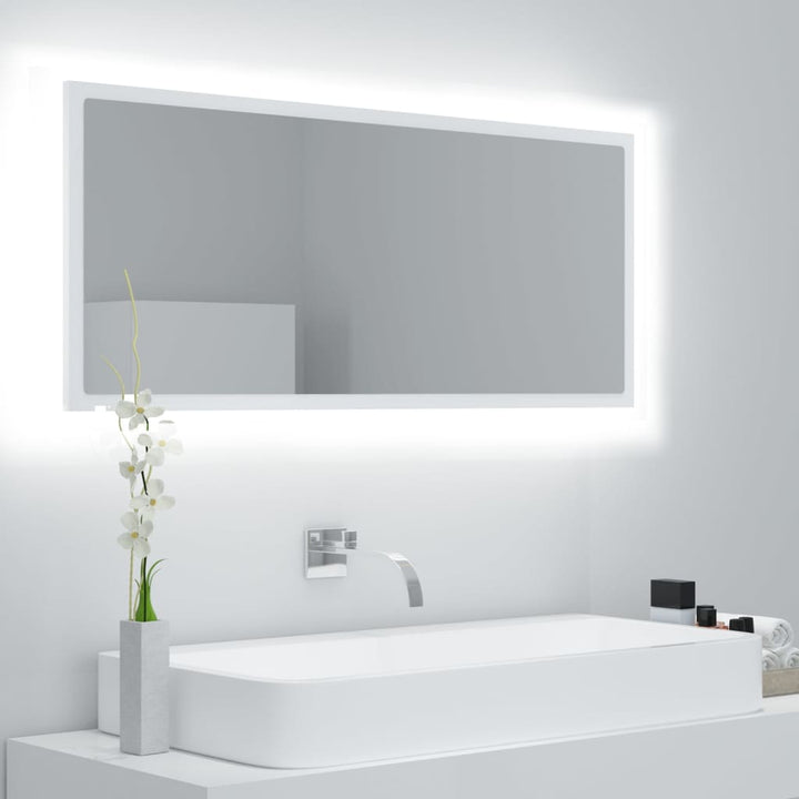 Oglindă De Baie Cu Led, , 100X8,5X37 Cm, Acril
