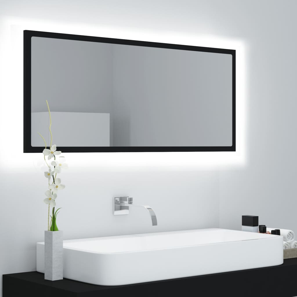Oglindă De Baie Cu Led, , 100X8,5X37 Cm, Acril