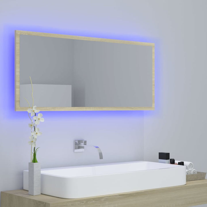 Oglindă De Baie Cu Led, , 100X8,5X37 Cm, Acril