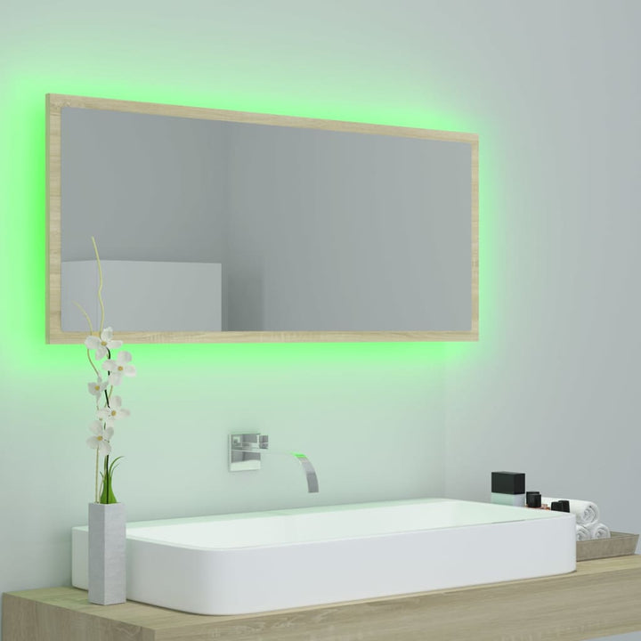 Oglindă De Baie Cu Led, , 100X8,5X37 Cm, Acril