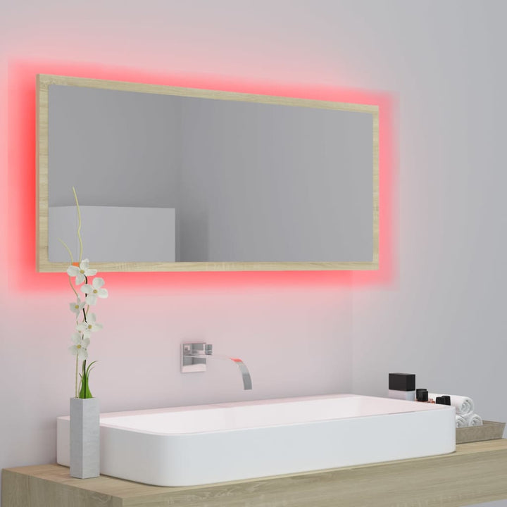Oglindă De Baie Cu Led, , 100X8,5X37 Cm, Acril