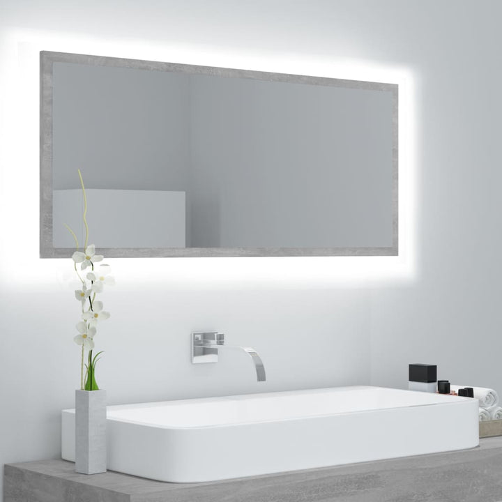 Oglindă De Baie Cu Led, , 100X8,5X37 Cm, Acril