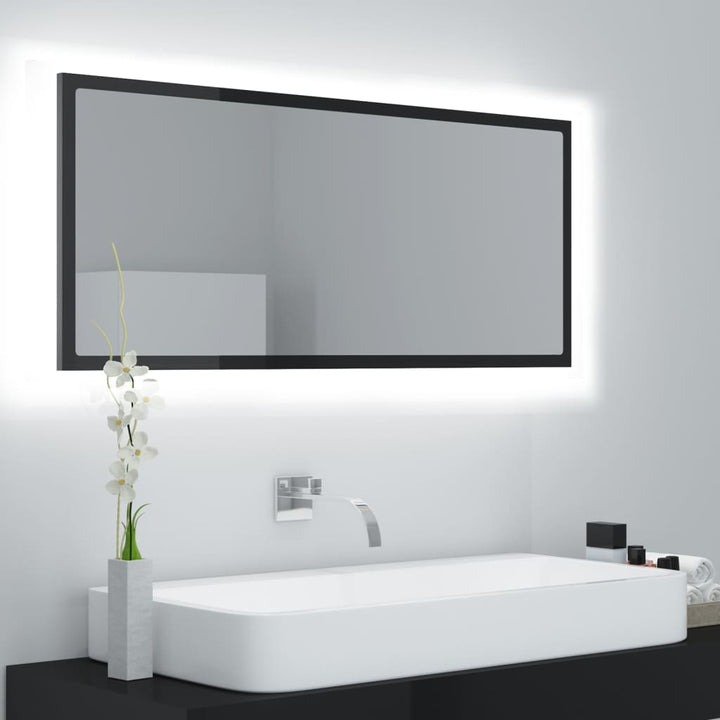 Oglindă De Baie Cu Led, , 100X8,5X37 Cm, Acril