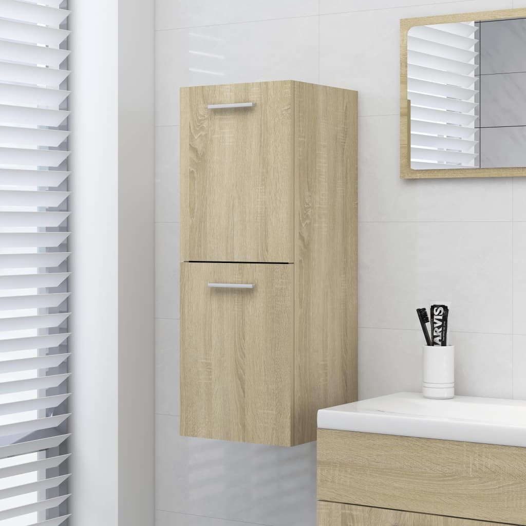 Dulap Suspendat De Baie, , 30X30X80 Cm, Lemn Prelucrat