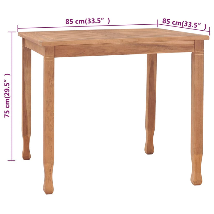 Set Mobilier De Grădină, 3 Piese, Lemn Masiv De Tec