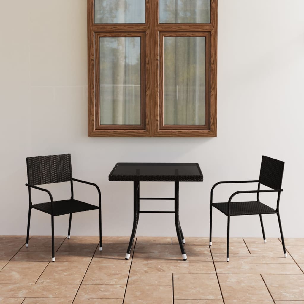 Set Mobilier De Grădină, 9 Piese, & Gri, Poliratan