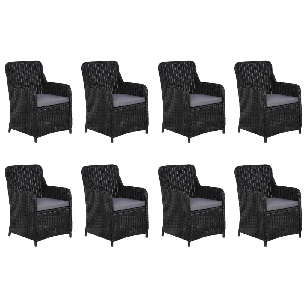 Set Mobilier De Grădină, 9 Piese, Poliratan