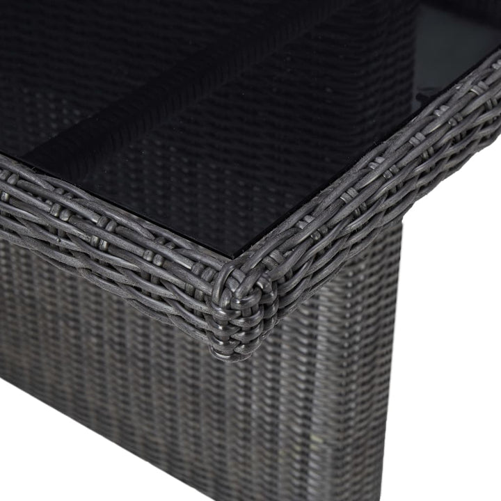 Set Mobilier De Grădină, 9 Piese, Poliratan