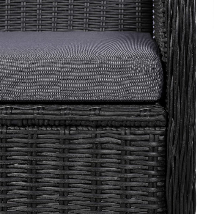 Set Mobilier De Grădină, 9 Piese, Poliratan