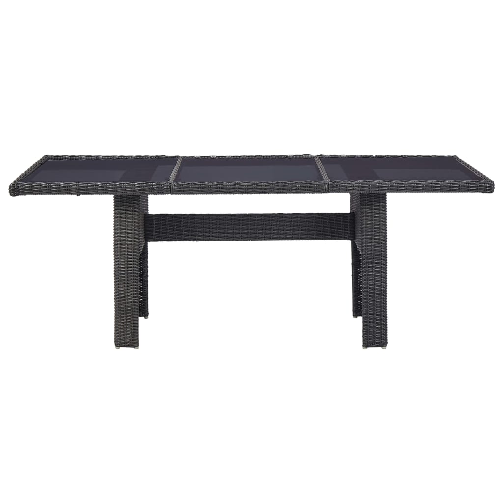 Set Mobilier De Grădină, 9 Piese, Poliratan