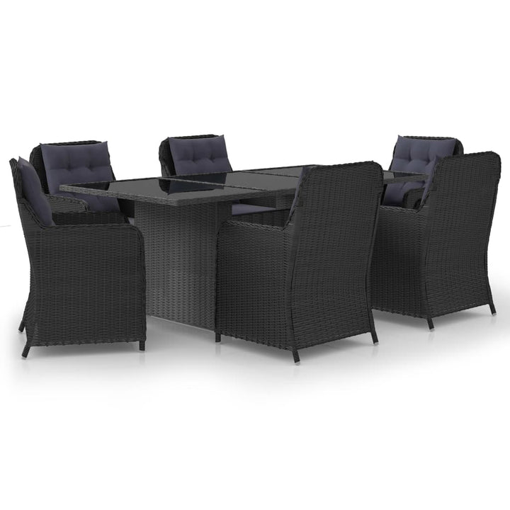 Set Mobilier De Grădină, 9 Piese, Poliratan
