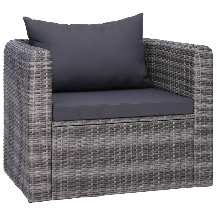 Set Mobilier De Grădină Cu Perne, 9 Piese, , Poliratan