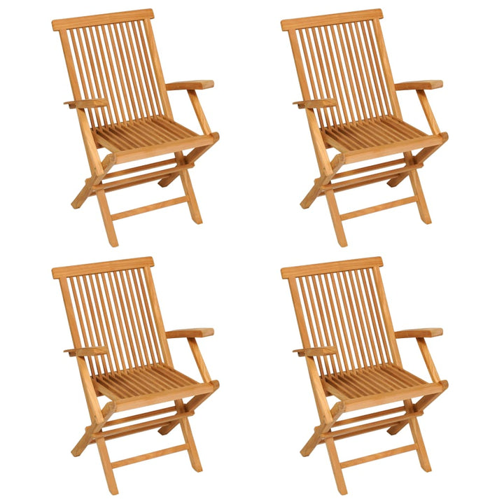 Set Mobilier De Grădină, 5 Piese, Lemn Masiv De Tec