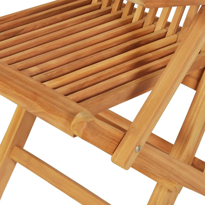 Set Mobilier De Grădină, 5 Piese, Lemn Masiv De Tec