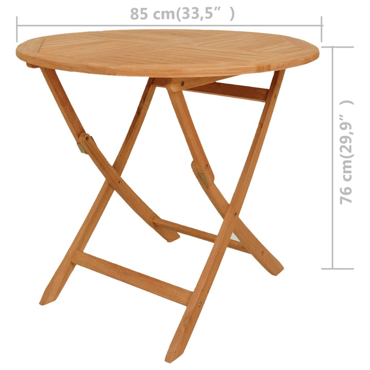 Set Mobilier De Grădină, 5 Piese, Lemn Masiv De Tec