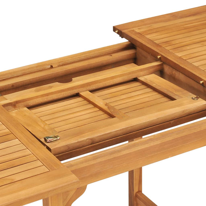 Set Mobilier Grădină, 7 Piese, Lemn Masiv De Tec