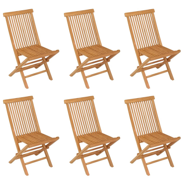 Set Mobilier Grădină, 7 Piese, Lemn Masiv De Tec