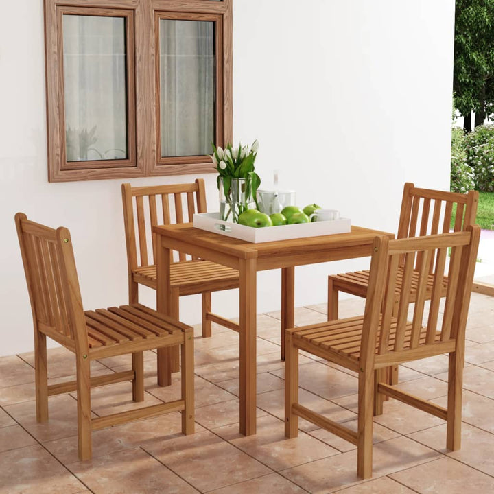 Set Mobilier De Exterior, 5 Piese, Lemn Masiv De Tec