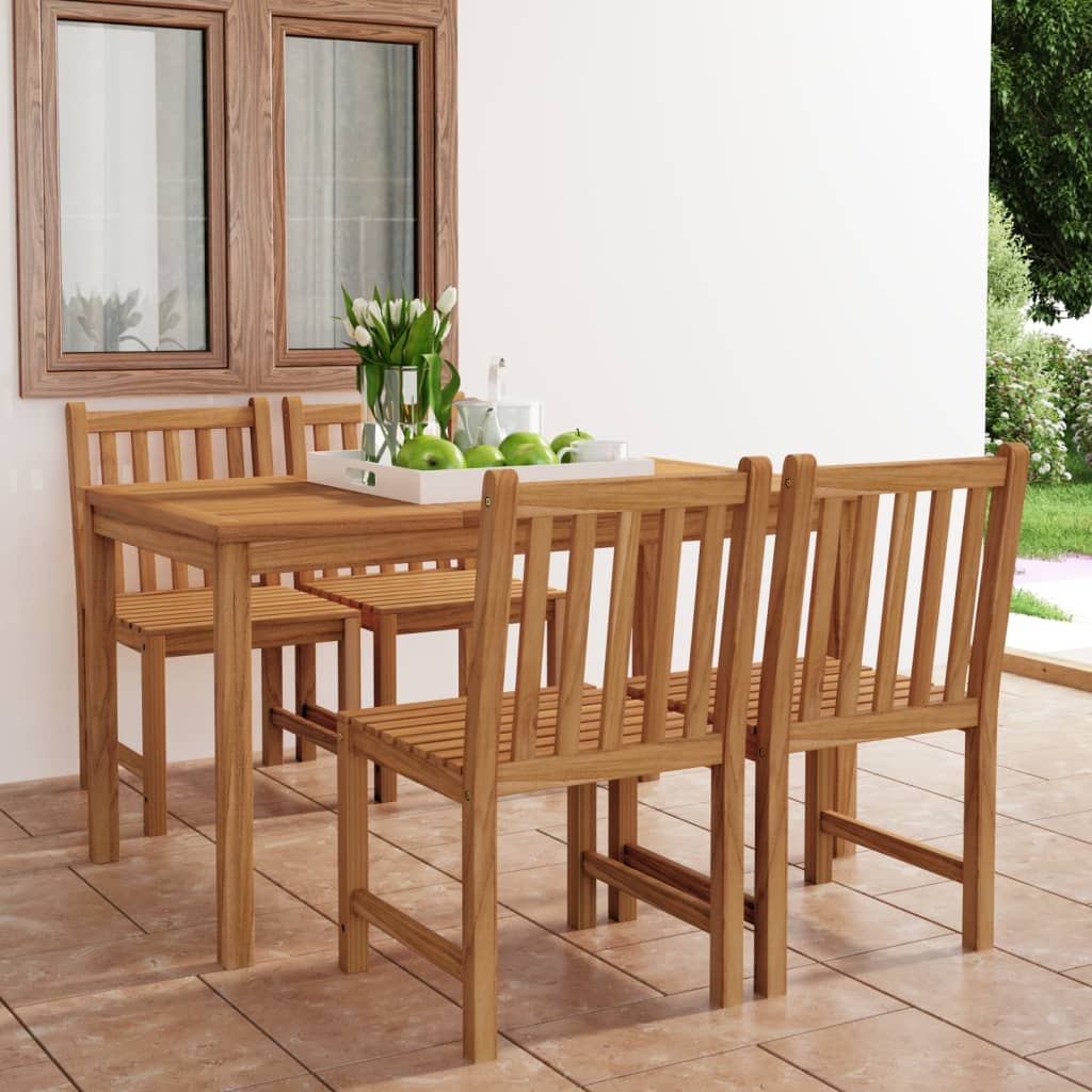 Set Mobilier Pentru Grădină, 4 Piese, Lemn Masiv De Tec