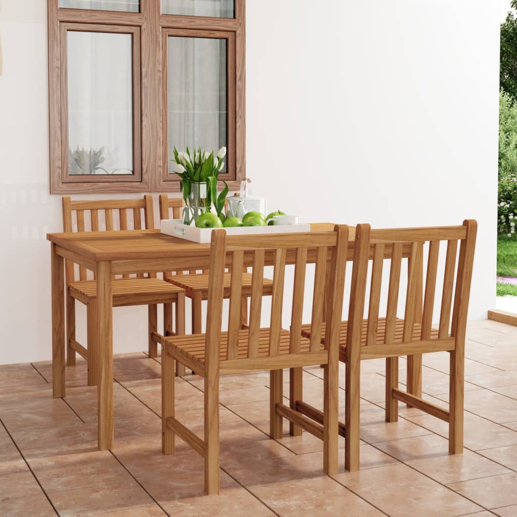 Set Mobilier Pentru Grădină, 4 Piese, Lemn Masiv De Tec