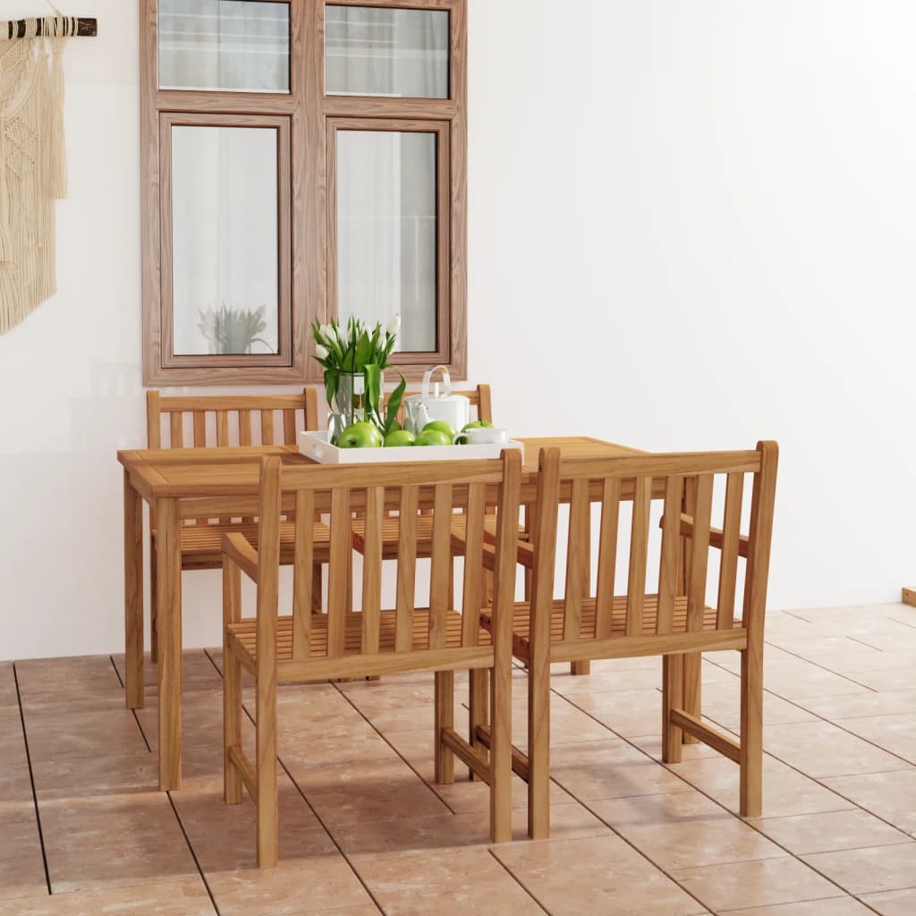 Set Mobilier Pentru Grădină, 4 Piese, Lemn Masiv De Tec