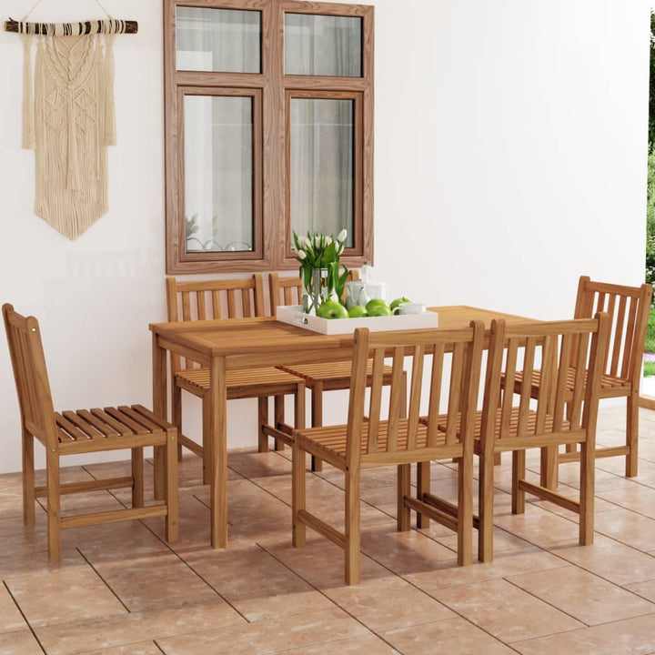 Set Mobilier Grădină, 5 Piese, Lemn Masiv De Tec