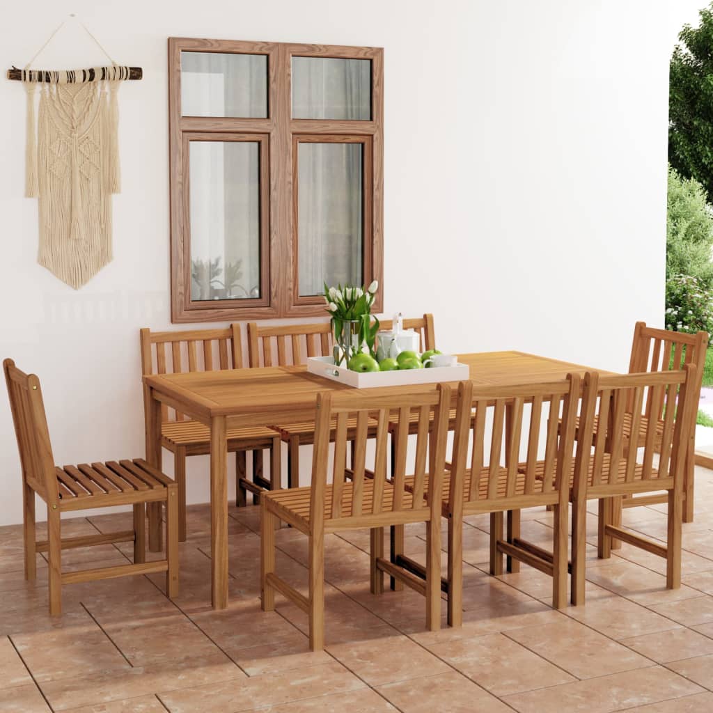 Set Mobilier Pentru Grădină, 4 Piese, Lemn Masiv De Tec